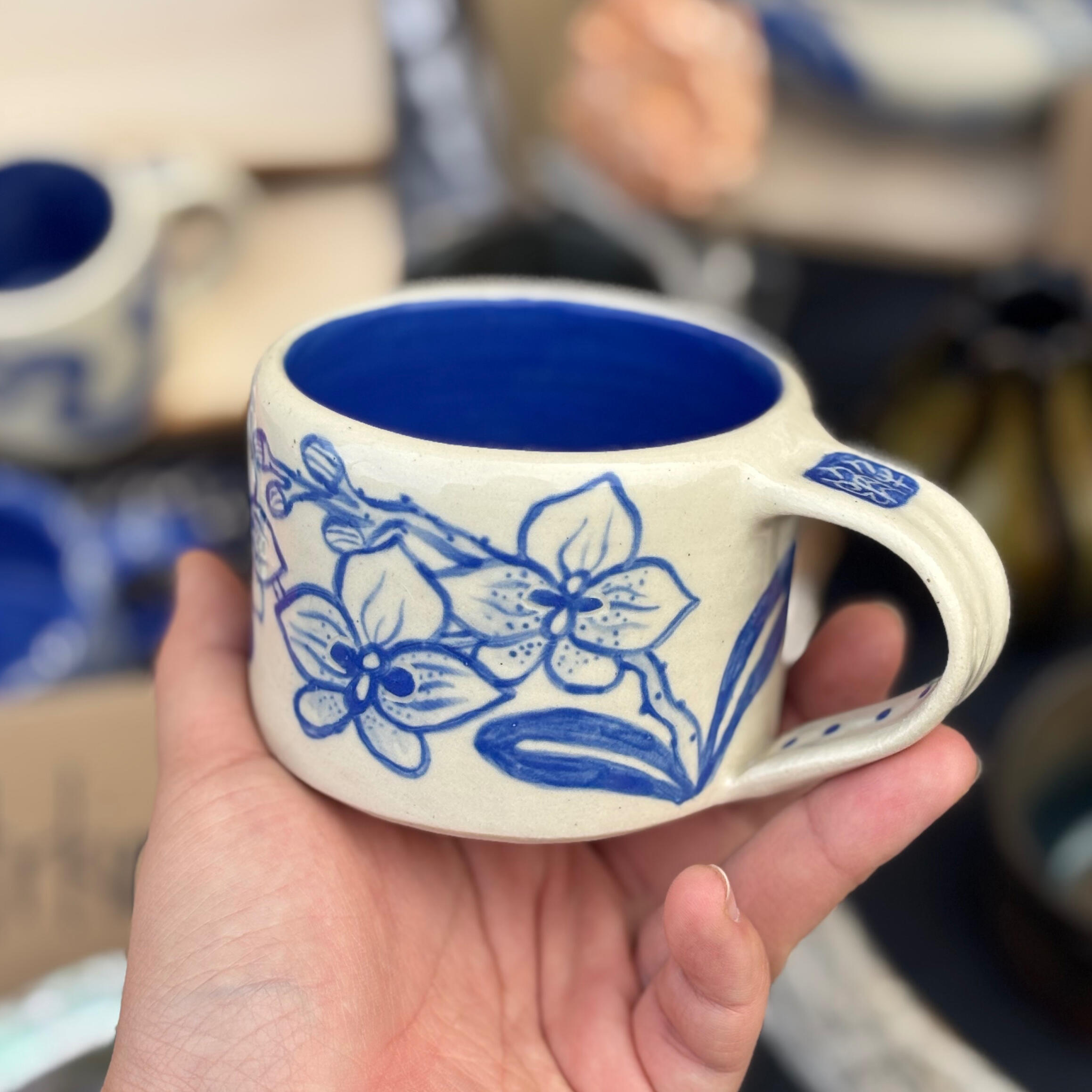 orchid mug | b-mix stoneware | dec 2025