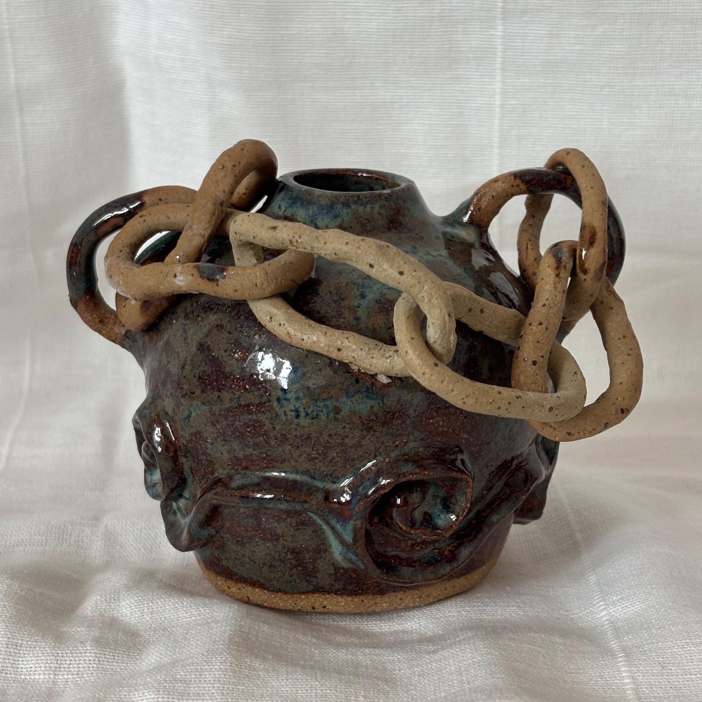 chain wave vase | stoneware | may 2025