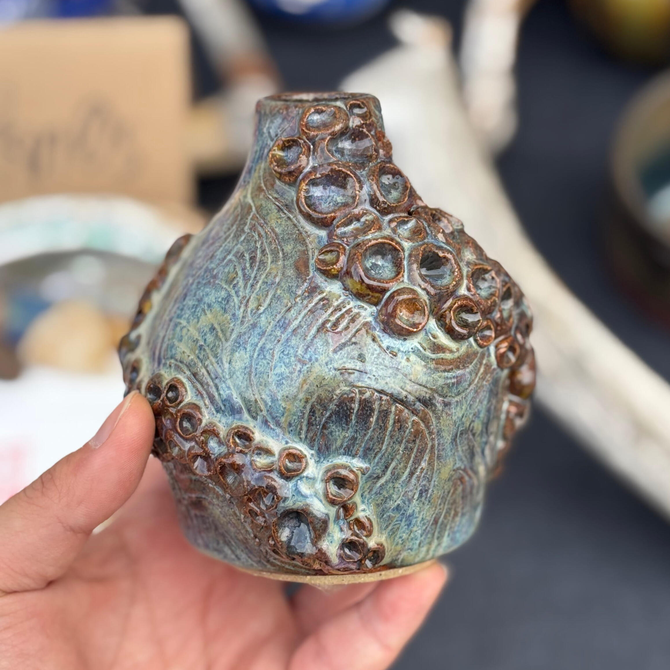 barnacle vase | stoneware | dec 2025